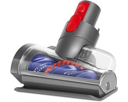 Haarloze Mini Turbineborstel Geschikt voor Dyson V15 V11 V10 V8 V7 Stofzuigers, Ideaal voor Banken, Huisdierkratten, Matrassen & Trappen