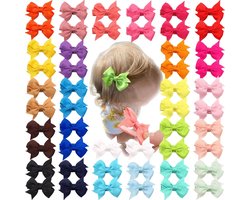 Haarstrikjes en Hoofdbanden - Kinderaccessoires - Dagelijks Gebruik - Ruime Keuze - 30 Stuks - Multicolor