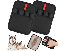 Haarverwijderhandschoenen voor Huisdieren - 2 Stuks Wasbare Anti-Statistische Handschoenen voor Honden en Katten, Herbruikbaar en Bidirectioneel voor Kleding en Meubels