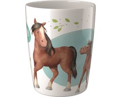 Haba Beker Paarden Junior 400 Ml Melamine Wit