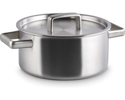 Habonne King Kookpan - 20 cm - RVS - met deksel