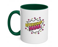 Hacebo® - Beterschap mama koffiebeker donker groen - Beterschap - je moeder - thee mok - koffie beker - beterschap cadeau - kado - moeder - koffiemok - 350 ML inhoud