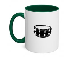 Hacebo® - Drum koffiebeker donker groen - Drum - Beste drummer - thee mok - koffie beker - Muzikant - iemand die van drummen houd - koffiemok - 350 ML inhoud