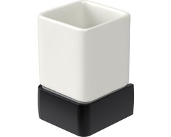 Haceka Aline Bekerhouder Keramiek Zwart