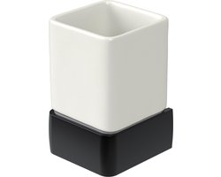 Haceka Aline Bekerhouder keramisch Mat Black