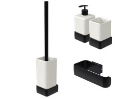 Haceka aline mat zwart, set compleet