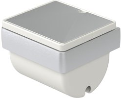 Haceka Aline Toiletrolhouder Bedekt Keramiek Geborsteld AL