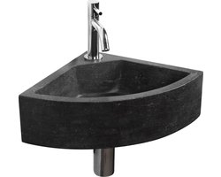 Haceka Carmen Fonteinset 30x30x11cm hoekmodel antraciet