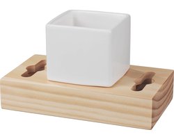 Haceka Foresc Pure Beker - Tandenborstelhouder - Badkameraccessoires