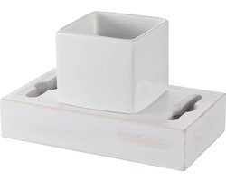 Haceka Foresc Whitewash Beker/tandenborstelhouder