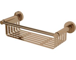 Haceka Kosmos doucherek / flaconhouder 34,7x13,4x9,7cm geborsteld koper