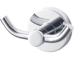 Haceka Kosmos Handdoekhaak - rond - dubbel - chroom