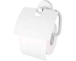 Haceka Kosmos Toiletrolhouder - met klep - mat wit