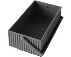 Hachiman opbergbox Omnioffre S, kunststof, polyester, lichtgrijs, grijs, 235118