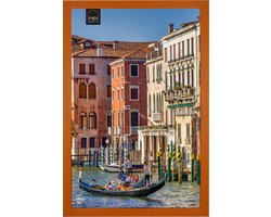 HAES DECO - Houten Fotolijst Venezia oranje voor 1 foto formaat 30x45 -SP12445