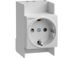 Hager SNS016 Stopcontact (inbouw) Veiligheidsklasse II Wit