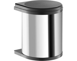 Hailo Afvalemmer Mono - 15 l - RVS