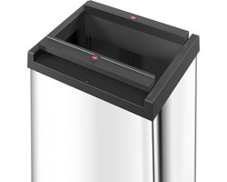 Hailo Big-Box Swing L Prullenbak - 35 l - met RVS