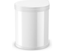 Hailo Compact-Box M Prullenbak - 15 l - Inbouwprullenbak - RVS