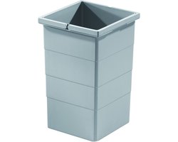 Hailo emmer - 15 liter - (1076099) - grijs - spoelkast en inbouwsysteem