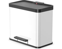 Hailo Oko Duo Plus Prullenbak - 17+9 l - Wit