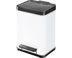 Hailo Öko Duo Plus Prullenbak - 2 x 9 l - Wit