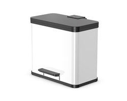Hailo Öko Trio Plus Prullenbak - 3 x 9L  - Wit