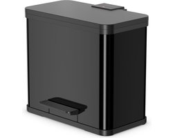 Hailo Öko Trio Plus Prullenbak - 3 x 9L - Zwart