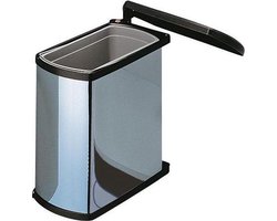 Hailo Uno-Automatic Inbouw Prullenbak - 18 l - RVS - Zwart
