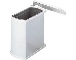 Hailo Uno-Automatic Inbouw Prullenbak - 18 l - Wit