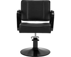 Hair System Hairdressing Chair Studio noir - Black - Kappers studio stoel - Studio stoel - Studio inrichting - Behandelstoel