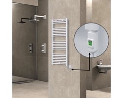 HAITI ELECT. 500 x 1500 wit elektrische badkamer radiator designradiator
