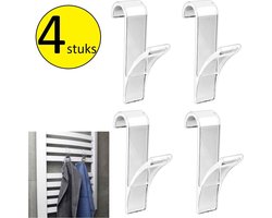 Haken voor Radiator om Handdoeken op te Hangen 4 stuks – 10x6cm | Geschikt voor aan de Verwarming | Ophanghaken