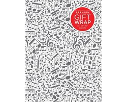 Hal Leonard Wrapping Paper - Music Notes Theme