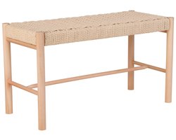 Halbank – Hout & Handgeweven Zitting – Natuurlijk & Tijdloos Design | Scandinavisch
