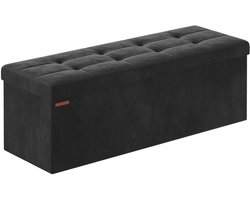 Halbank – Met opbergruimte – Inktzwart