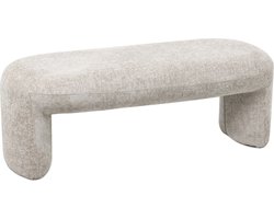 Halbankje Stof Taupe - 110x45x40cm - Raven - Giga Meubel