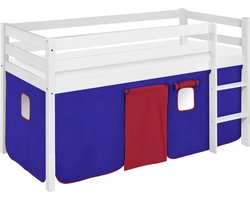 Halfhoogslaper Blauw-Rood met tent