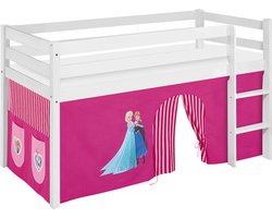 Halfhoogslaper Frozen Roze met tent
