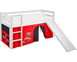 Halfhoogslaper JELLE Disney Cars met glijbaan