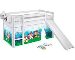 Halfhoogslaper Paw Patrol met tent en glijbaan
