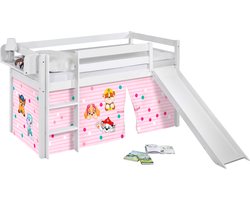 Halfhoogslaper Paw Patrol Roze met tent en glijbaan