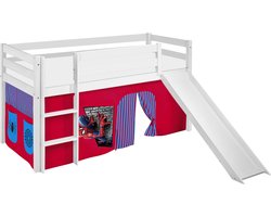 Halfhoogslaper Spiderman met tent en glijbaan