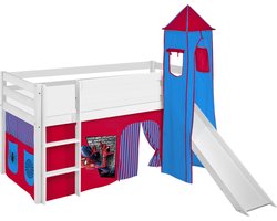 Halfhoogslaper Spiderman met tent, toren en glijbaan