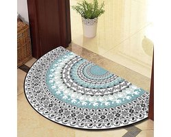 Halfrond Entreetapijt Antislip Binnen en Buiten - Wasbaar Deurmat