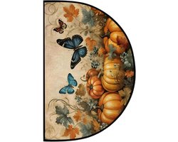 Halfronde Deurmat - Entree Kleed Vloerkleed - Voorkomt Vuil - Antislip Wasbaar - 60x90 cm - Niet gespecificeerd