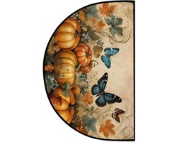 Halfronde Deurmat - Entree Vloerkleed - Voorkomen Vuil - Vlekbestendig Materiaal - 60x90 cm - Meerdere Kleuren