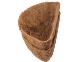 Halfronde kokosvoering×4, kokosvoering voor hangende mand, muur bloemenmand, kokosvezel plantenbakvoeringen voor tuin, plantenbak, bloempotten (40 cm)