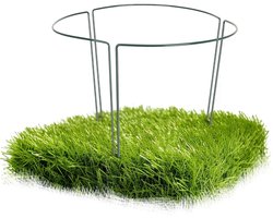 Halfronde Plantenhouders - Ondersteuning voor Planten - Set van 3 - Groen - IJzerdraad