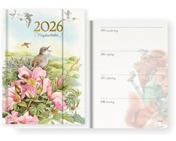 Hallmark Marjolein Bastin - Agenda 2026 - Natuur - Magneetsluiting - Hardcover - A6 - Weekoverzicht